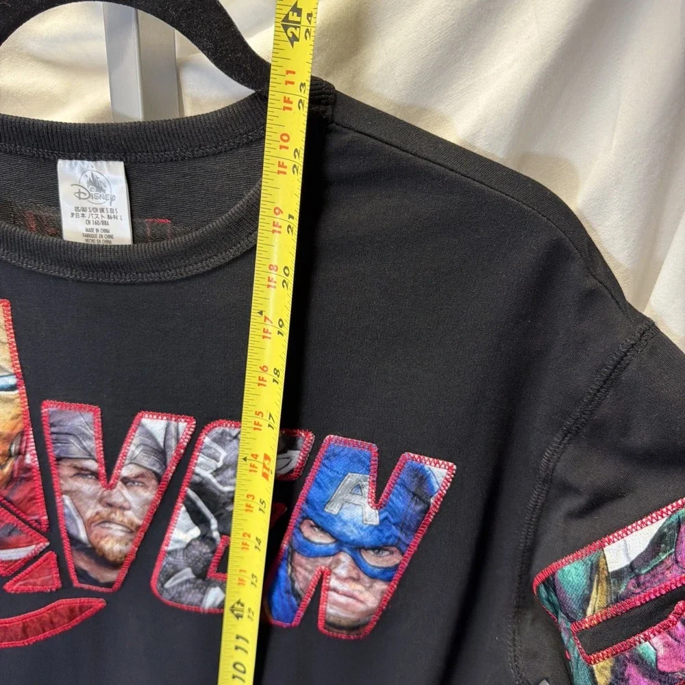 Disney Parks Marvel Avengers Long‎ Sleeve Top for Adults S Embroidered Pullover